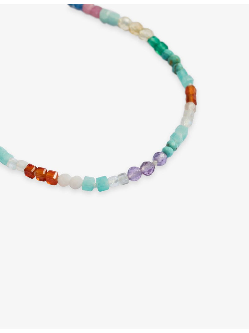 Monica Vinader gemstone beaded bracelet 18ct gold vermeil, imported from the UK