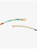 Monica Vinader gemstone beaded bracelet 18ct gold vermeil, imported from the UK