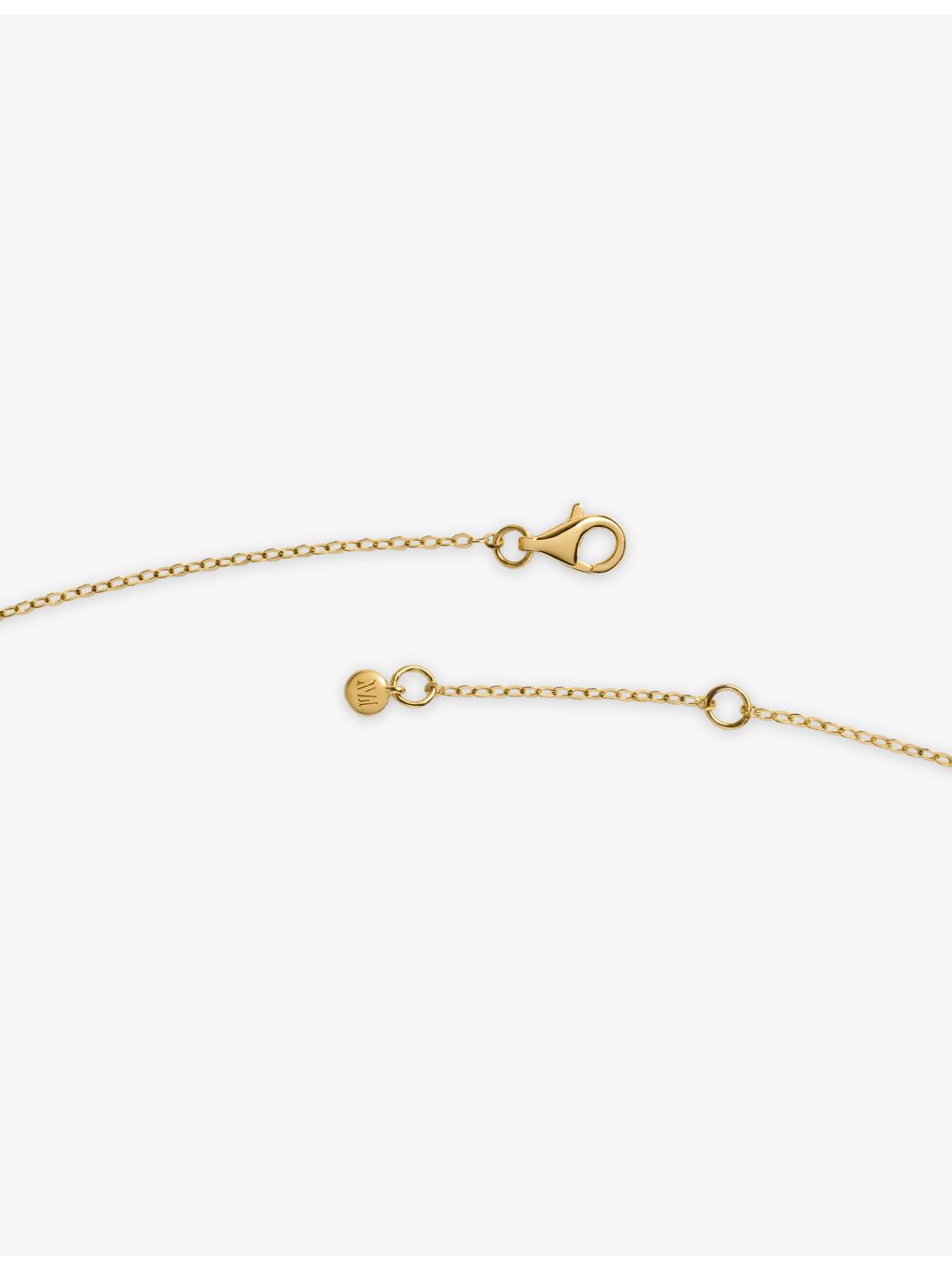 Monica Vinader Antica gold vermeil multi gemstone chain necklace - British product