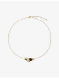 Monica Vinader Antica gold vermeil multi gemstone chain necklace - British product