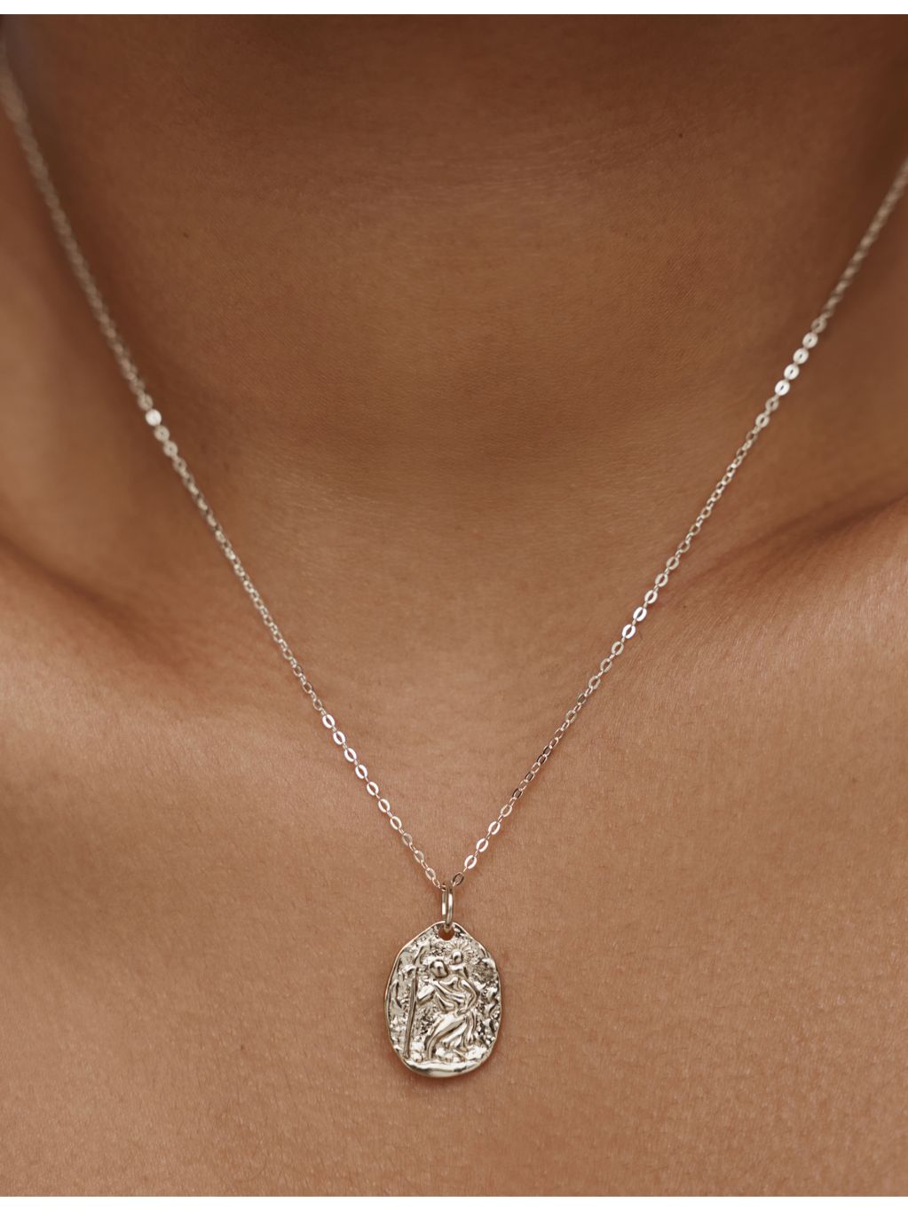 Monica Vinader sterling-silver pendant necklace adjustable chain (British brand)
