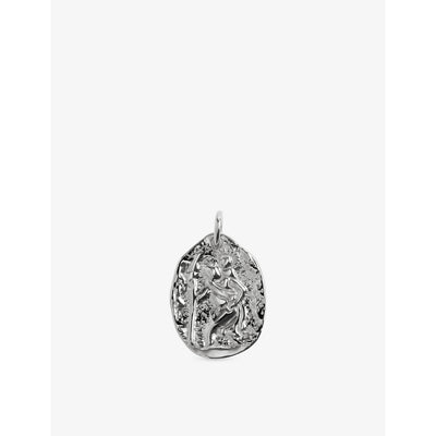 selfridges Monica Vinader St Christopher Sterling Silver Pendant- Buy online at McGrocer