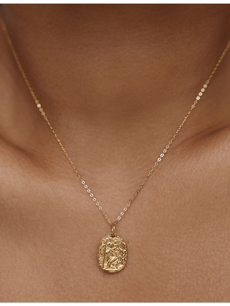 Monica Vinader Combinations 18ct yellow-gold vermeil pendant necklace, imported from the UK