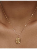 Monica Vinader Combinations 18ct yellow-gold vermeil pendant necklace, imported from the UK