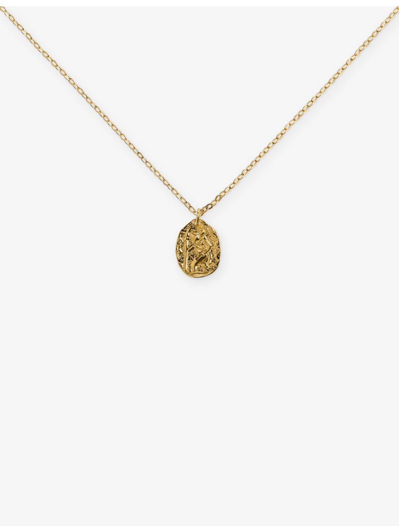 Monica Vinader Combinations 18ct yellow-gold vermeil pendant necklace, imported from the UK