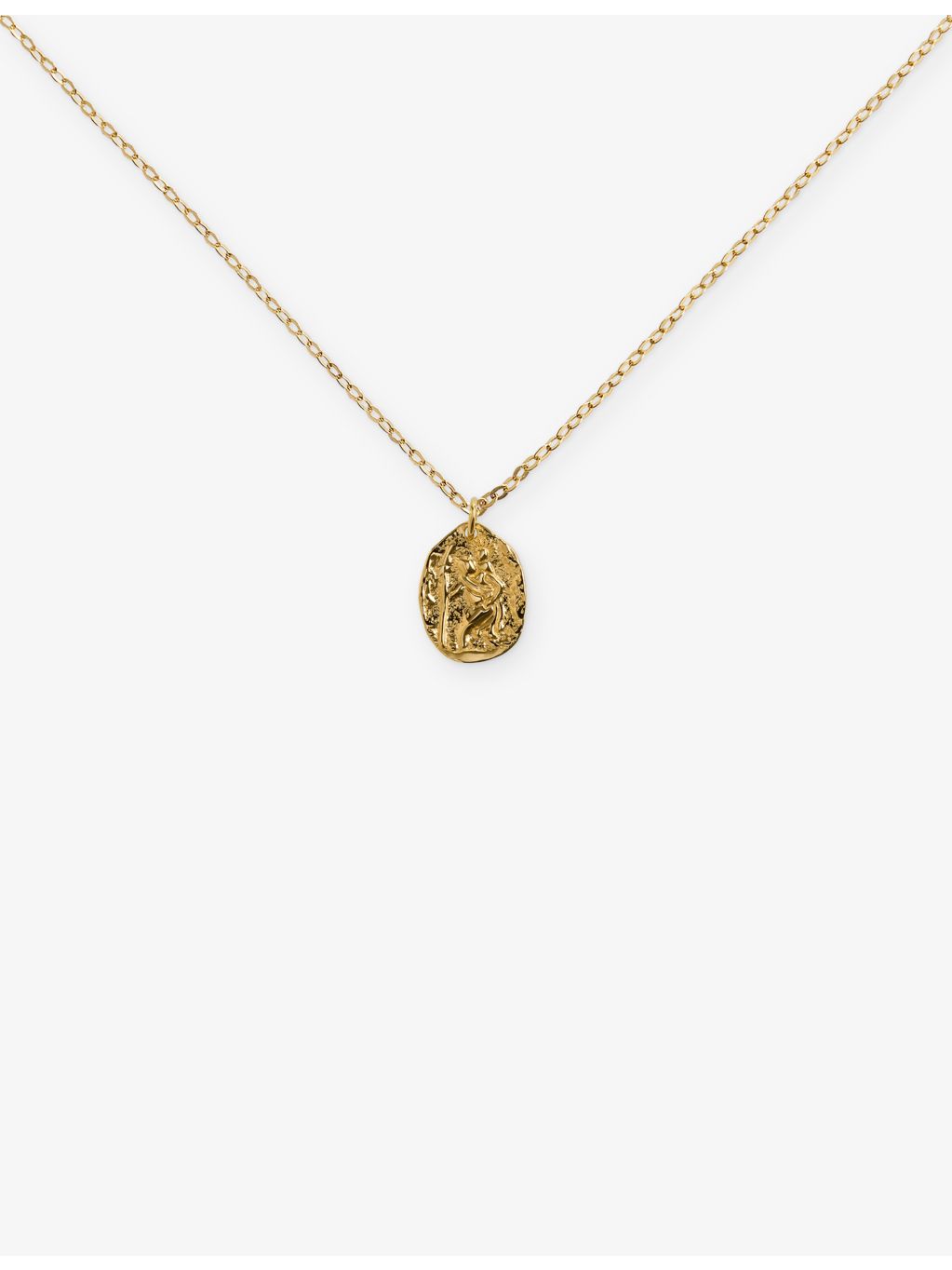 Monica Vinader Combinations 18ct yellow-gold vermeil pendant necklace, imported from the UK