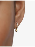 Monica Vinader citrine huggie earrings sterling silver 9mm (British brand)