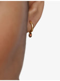 Monica Vinader red garnet huggie earrings 9mm, imported from the UK
