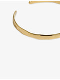 Monica Vinader Siren Muse slim gold vermeil cuff bracelet, UK version