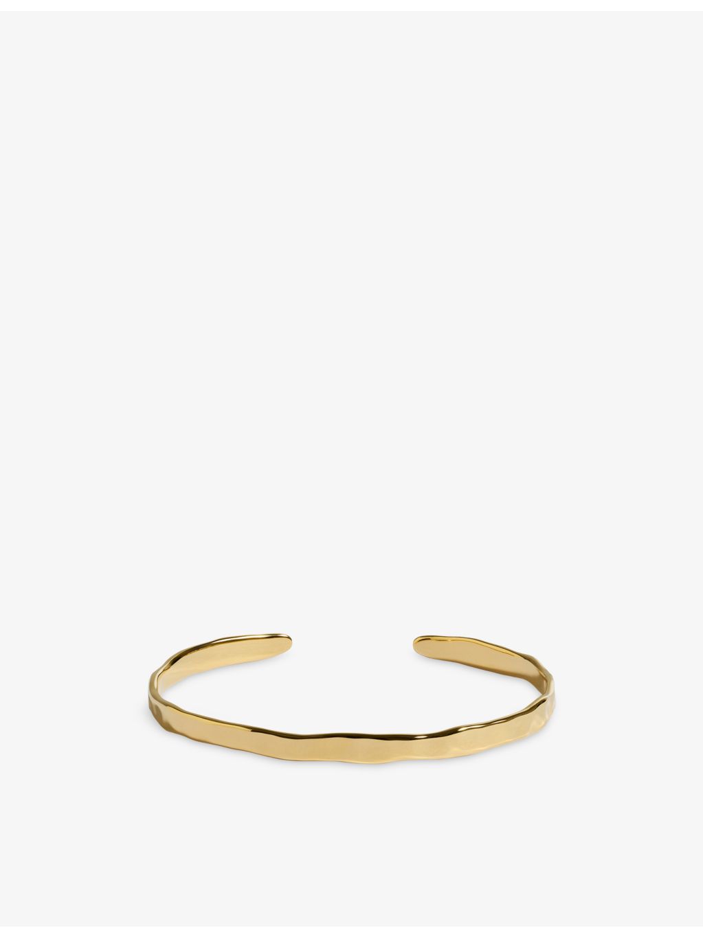 Monica Vinader Siren Muse slim gold vermeil cuff bracelet, UK version