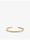 Monica Vinader Siren Muse slim gold vermeil cuff bracelet, UK version