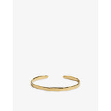 Siren Muse Slim 18ct Yellow-Gold Vermeil Bracelet Cuff - S
