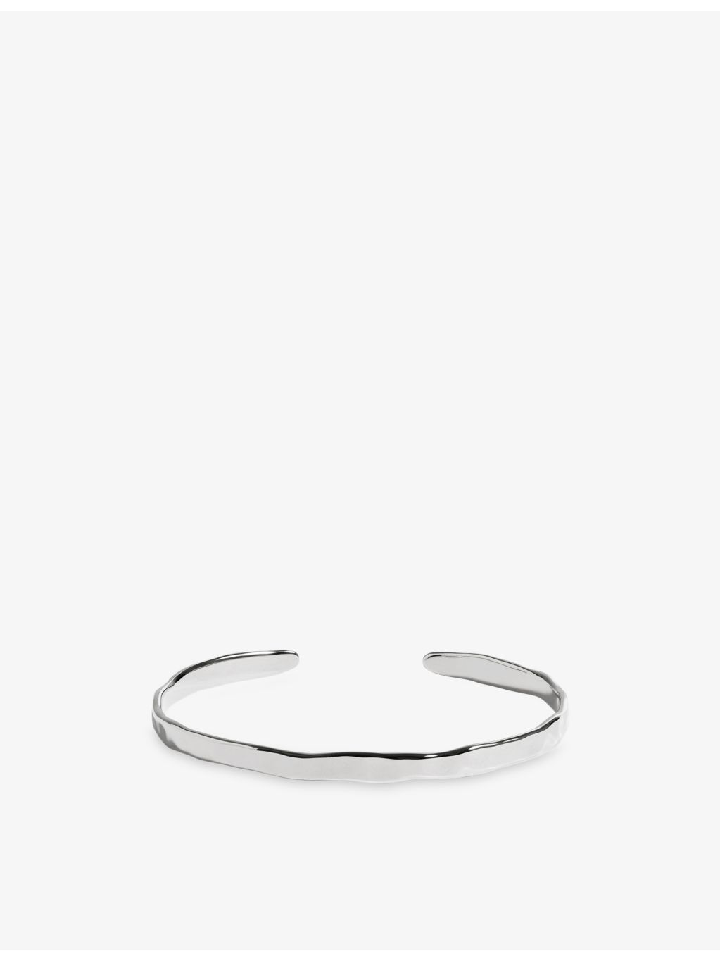Monica Vinader Siren Muse slim sterling silver cuff, imported from the UK