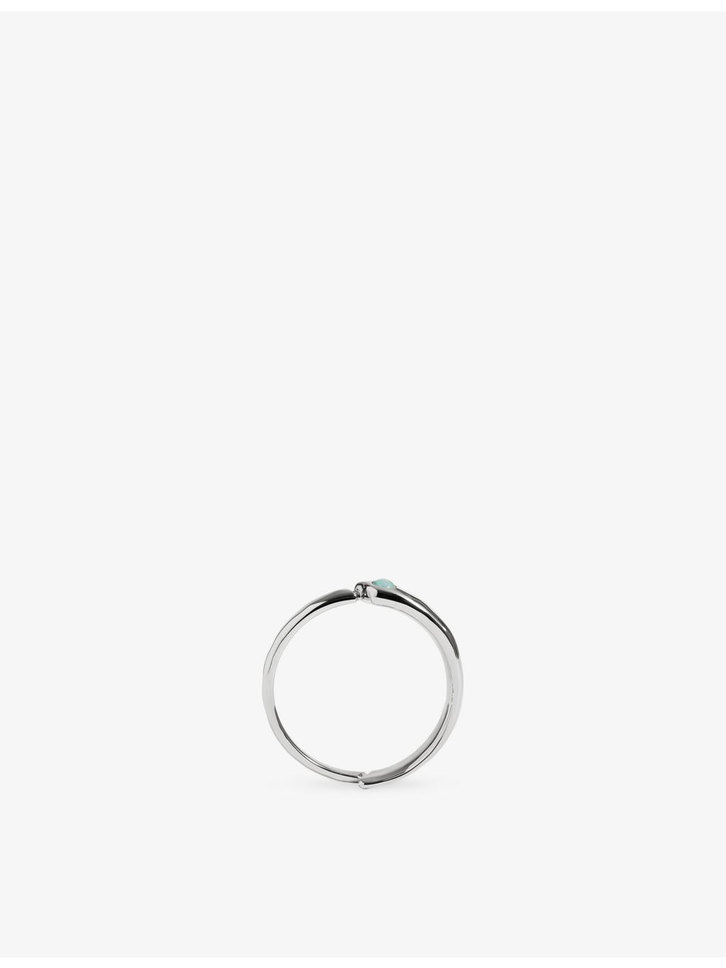 Monica Vinader sterling silver amazonite ring, UK version