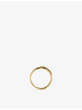 Monica Vinader amazonite stacking ring in 18ct gold vermeil, UK version