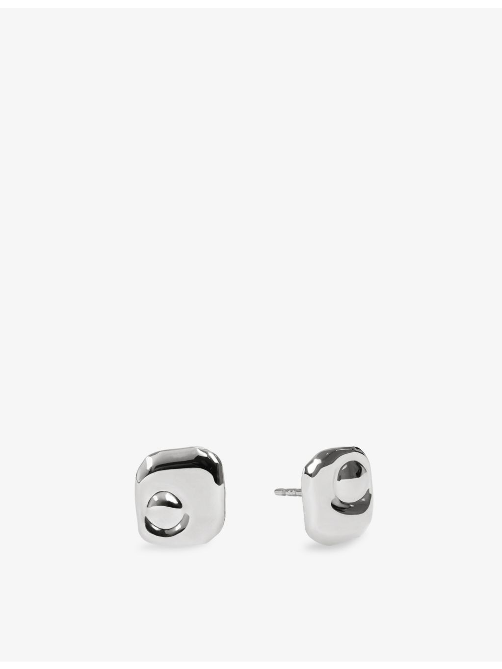 Monica Vinader Amaia sterling silver stud earrings, imported from the UK