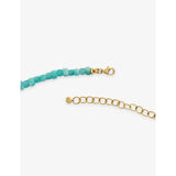 Monica Vinader Amaia amazonite beaded necklace 18ct yellow gold vermeil, UK version