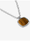 Monica Vinader tiger's eye necklace, imported from the UK