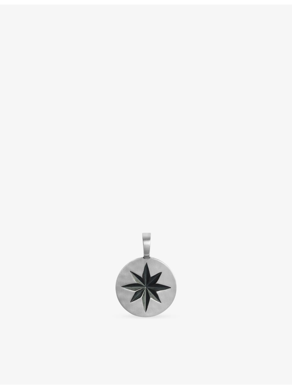 Monica Vinader Guiding Star sterling silver pendant 13mm, imported from the UK