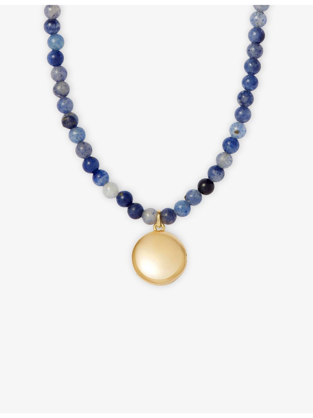 Astley Clarke Tiny Star locket, blue aventurine, imported from the UK