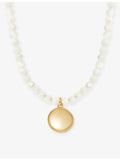 Astley Clarke mother of pearl locket, gold plated sterling silver - British product