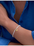 Astley Clarke mother of pearl locket bracelet gold-plated, UK version