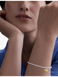 Astley Clarke mother of pearl locket bracelet gold-plated, UK version