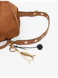 Maje eyelet-embellished nylon leather backpack - British product