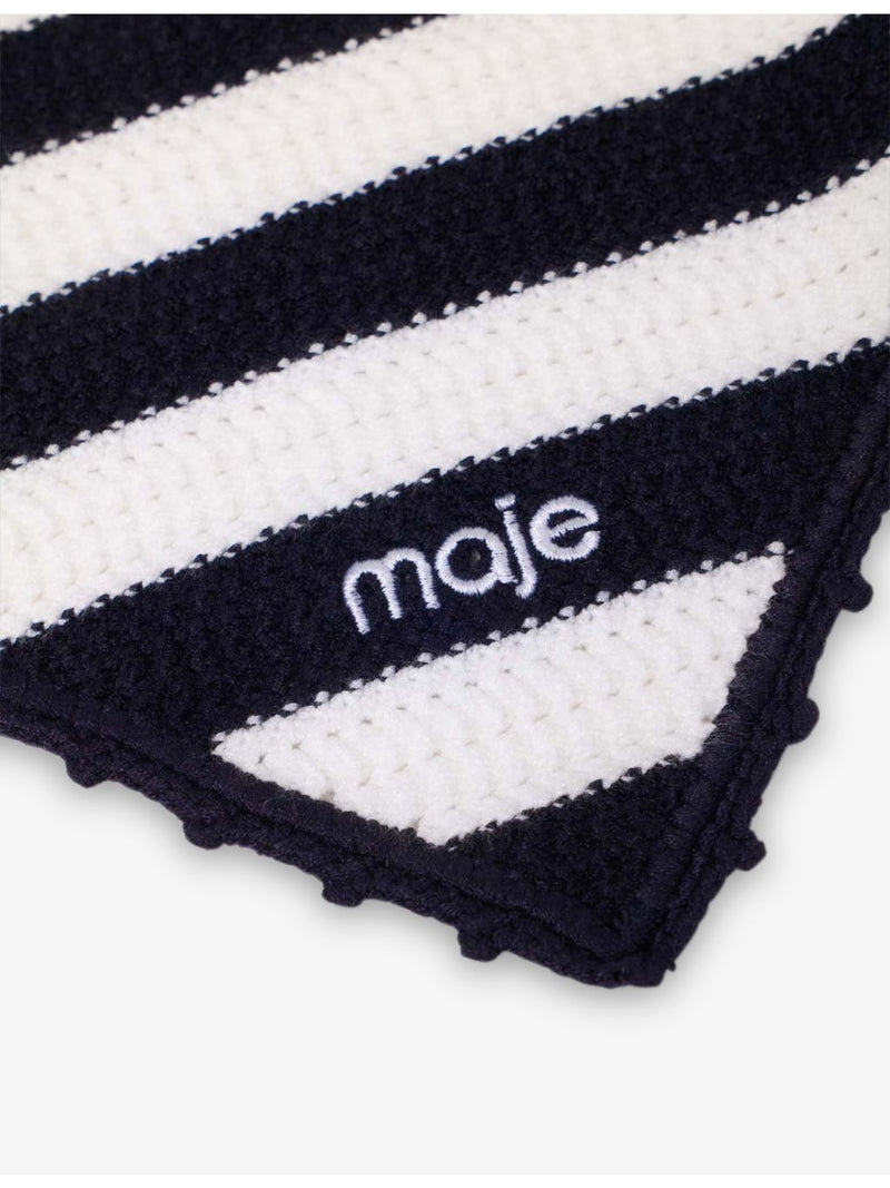 Maje striped bandana scarf 25cm x 45cm, imported from the UK