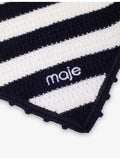 Maje striped bandana scarf 25cm x 45cm, imported from the UK