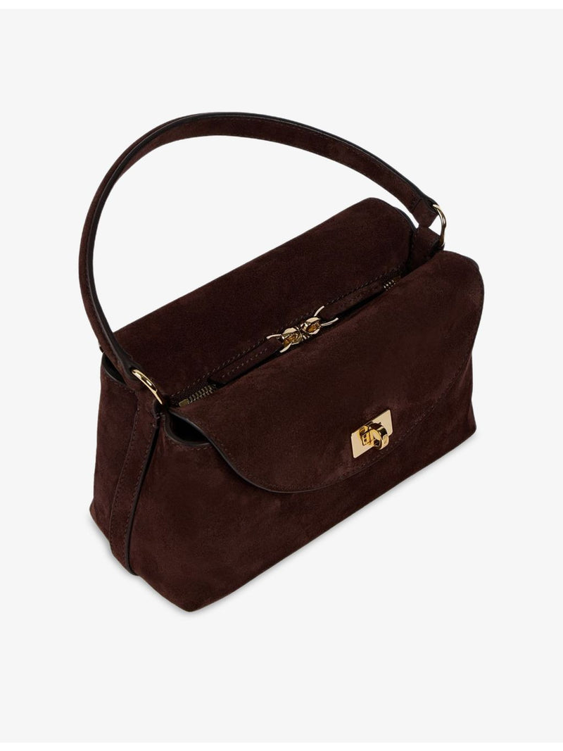 Sandro suede mini shoulder bag, imported from the UK