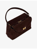 Sandro suede mini shoulder bag, imported from the UK