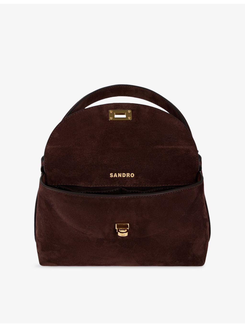 Sandro suede mini shoulder bag, imported from the UK