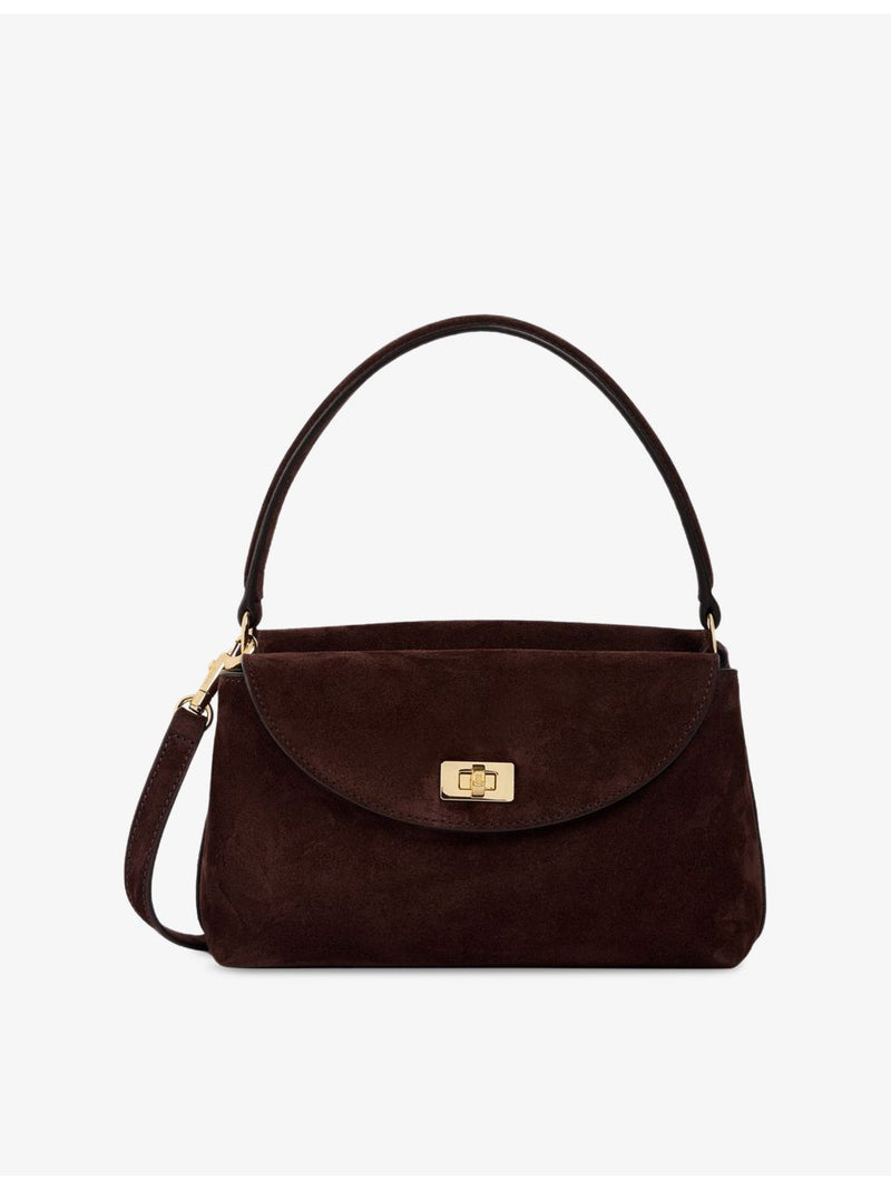 Sandro suede mini shoulder bag, imported from the UK