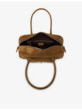 Sandro Ezmehralda suede bowling bag with twin handles, UK version