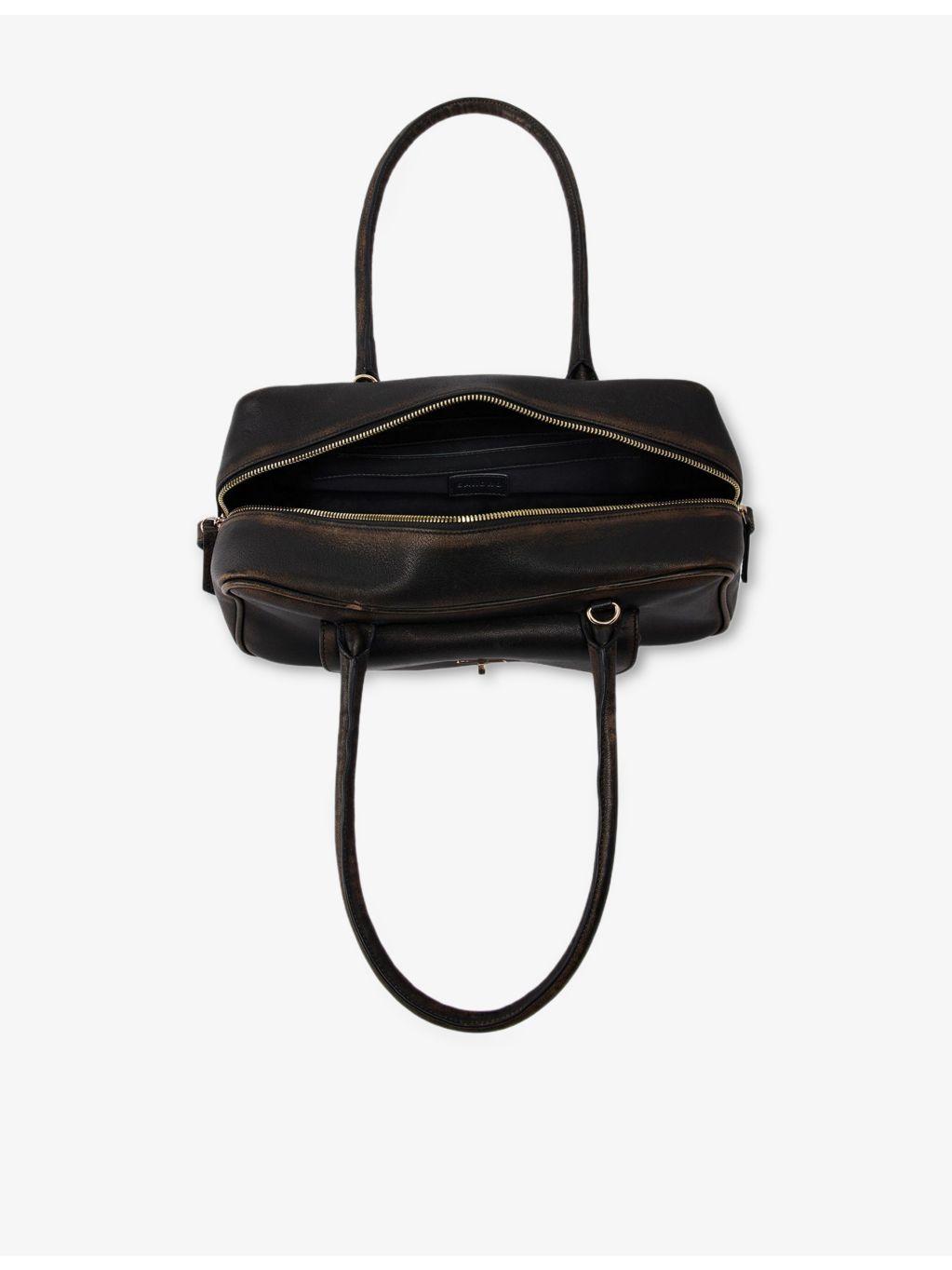Sandro Ezmehralda suede shoulder bag with gold-tone hardware, UK version