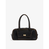 Sandro Ezmehralda suede shoulder bag with gold-tone hardware, UK version