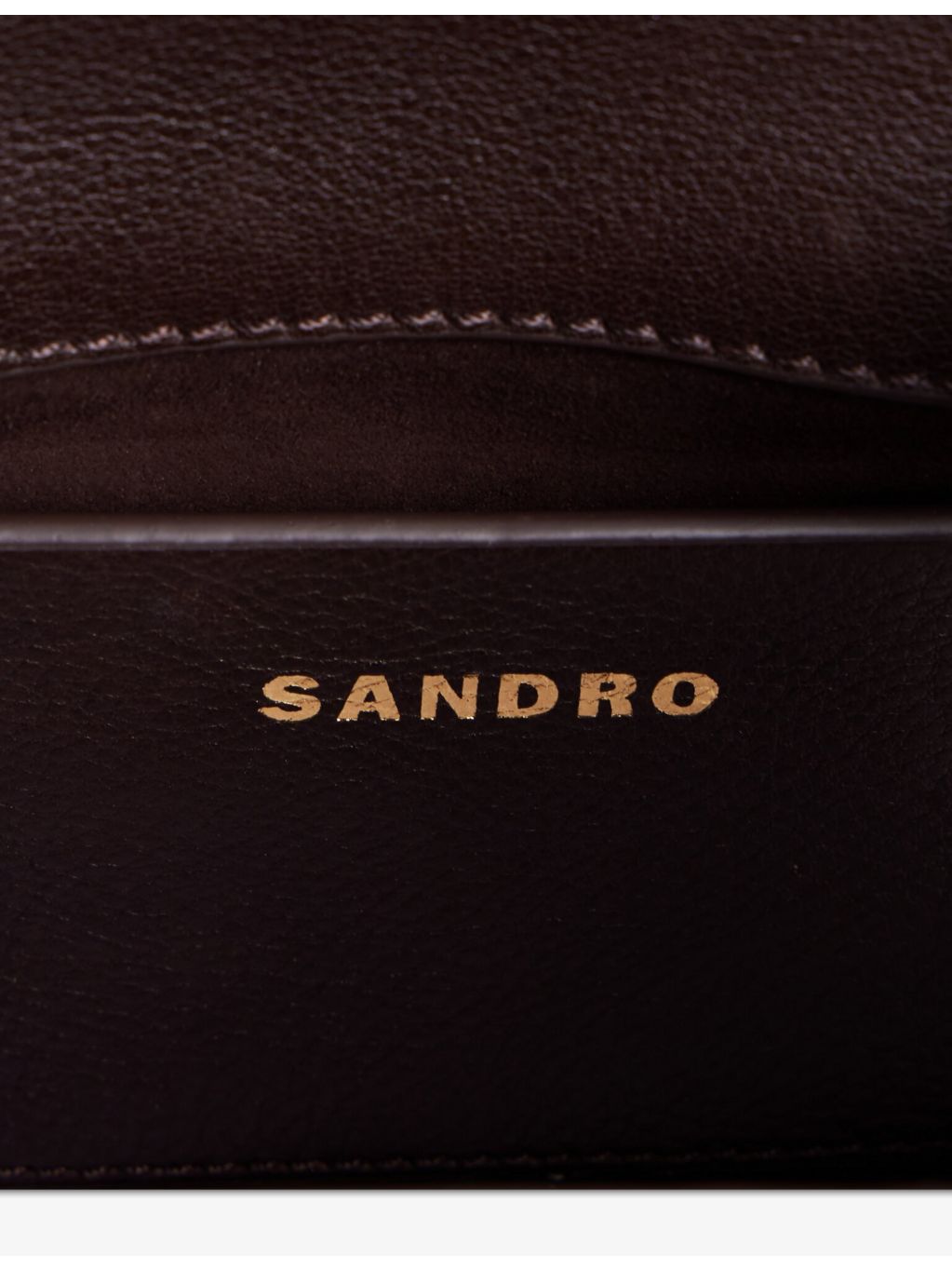 Sandro Le Mambo small leather shoulder bag, UK version