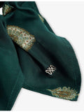Sandro woven paisley scrunchie with branded hardware (British brand)