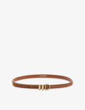 Sandro Branded-Buckle Suede Belt