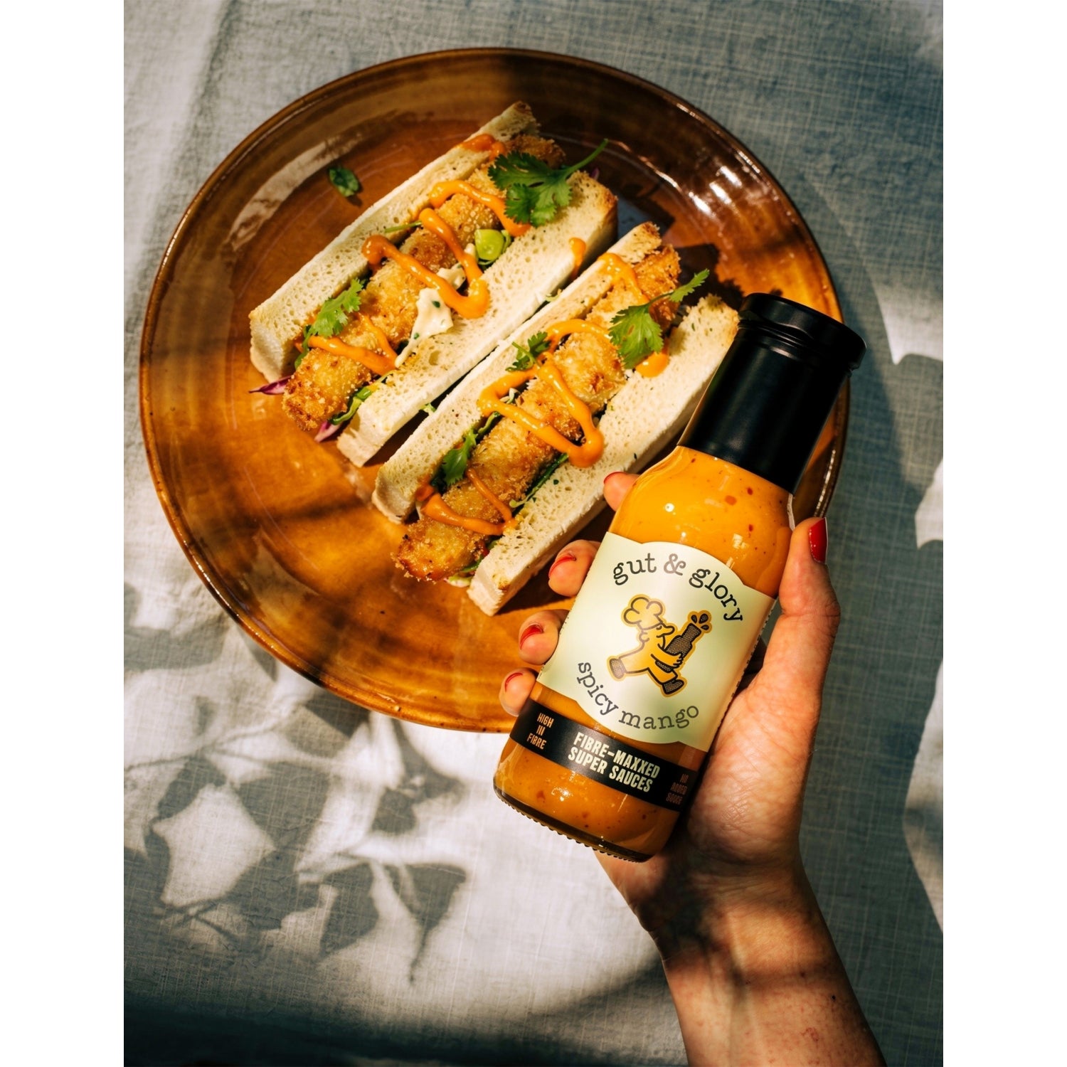 Gut & Glory spicy mango sauce 265g, imported from the UK