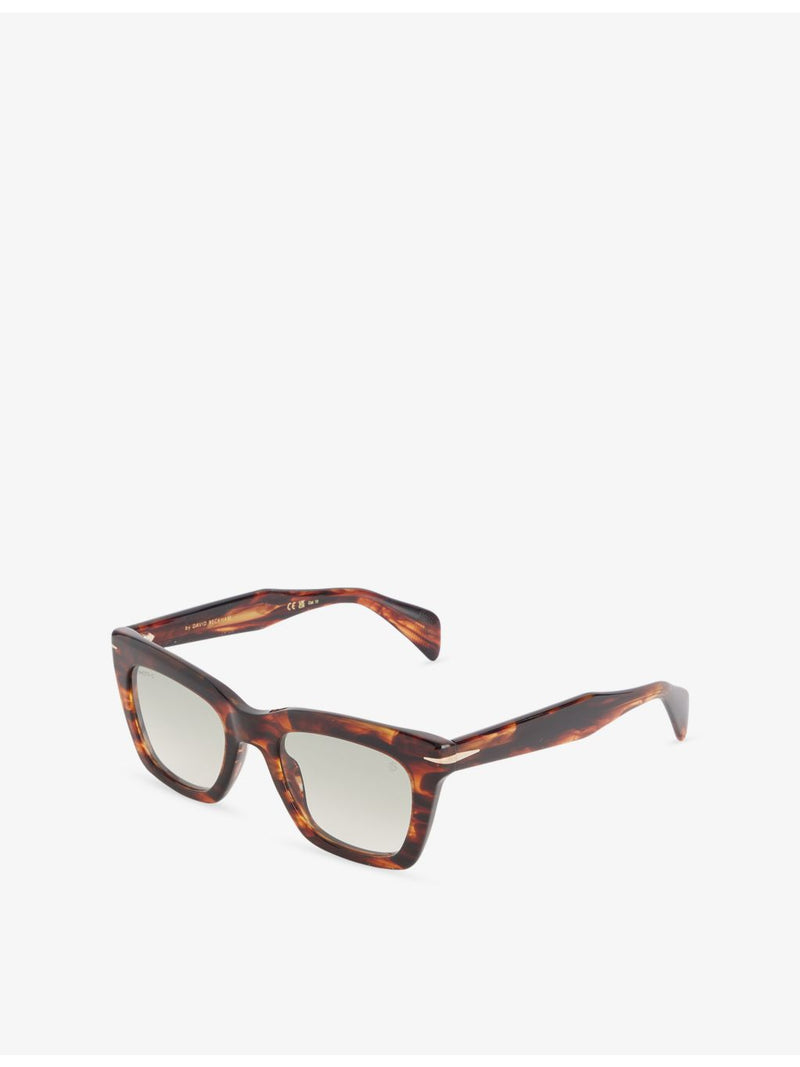 David Beckham Miami rectangle-frame acetate sunglasses (British brand)