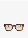 David Beckham Miami rectangle-frame acetate sunglasses (British brand)