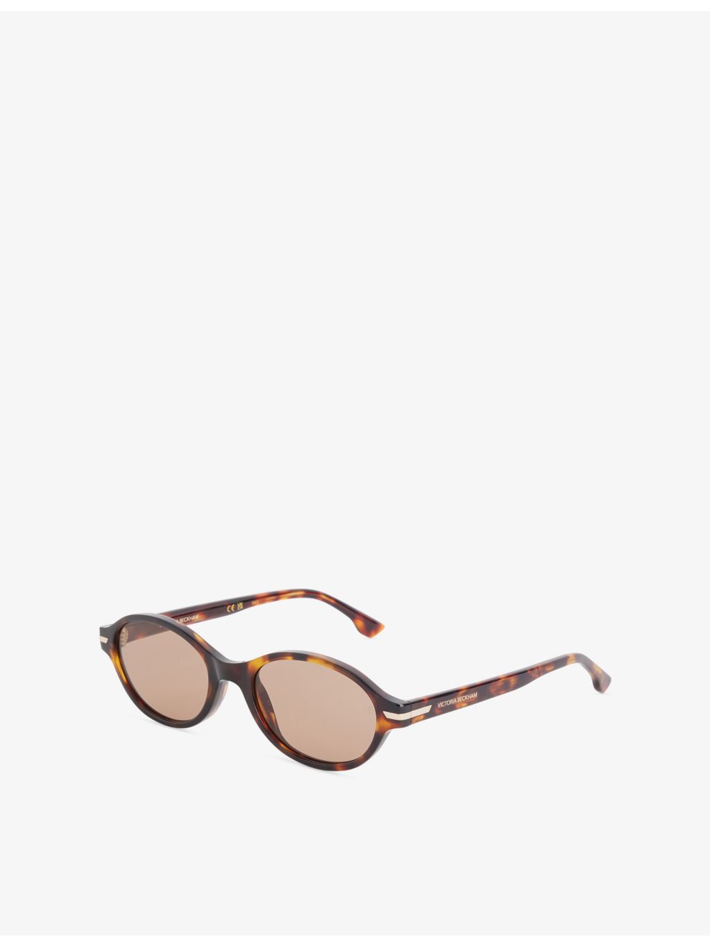 Victoria Beckham oval acetate sunglasses with tinted lenses, UK version
