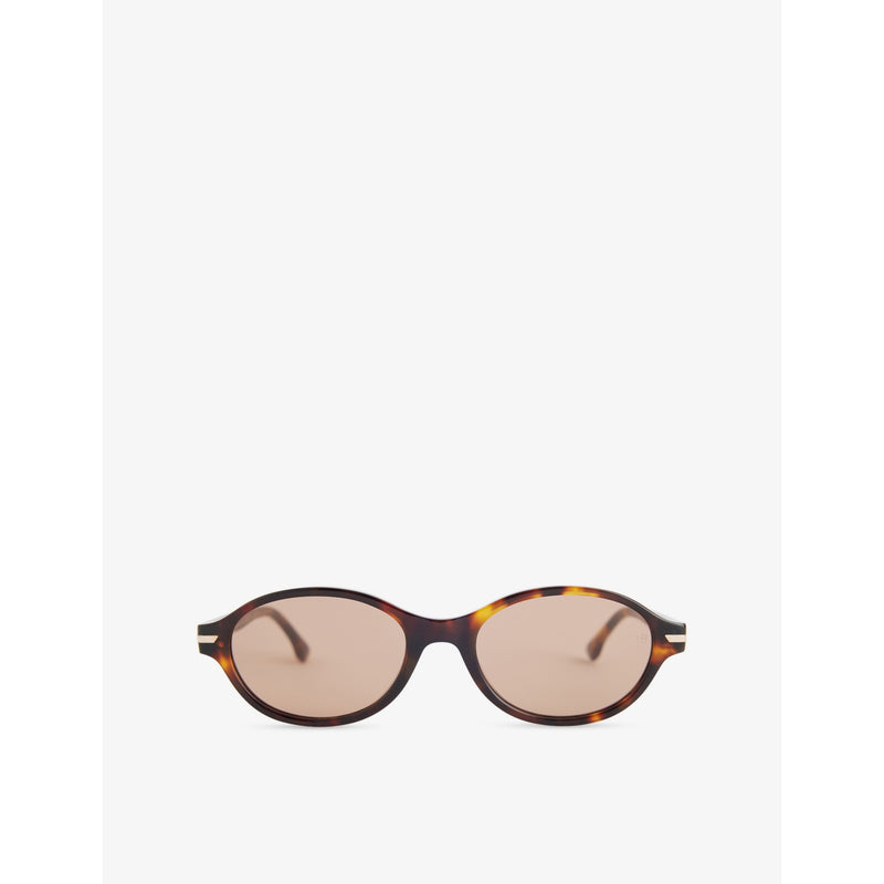 Victoria Beckham oval acetate sunglasses with tinted lenses, UK version