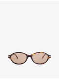 Victoria Beckham oval acetate sunglasses with tinted lenses, UK version