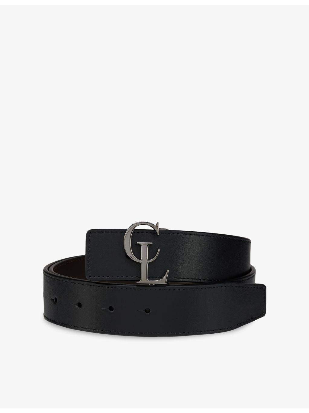 Christian Louboutin logo-buckle leather belt 3.5cm - British product