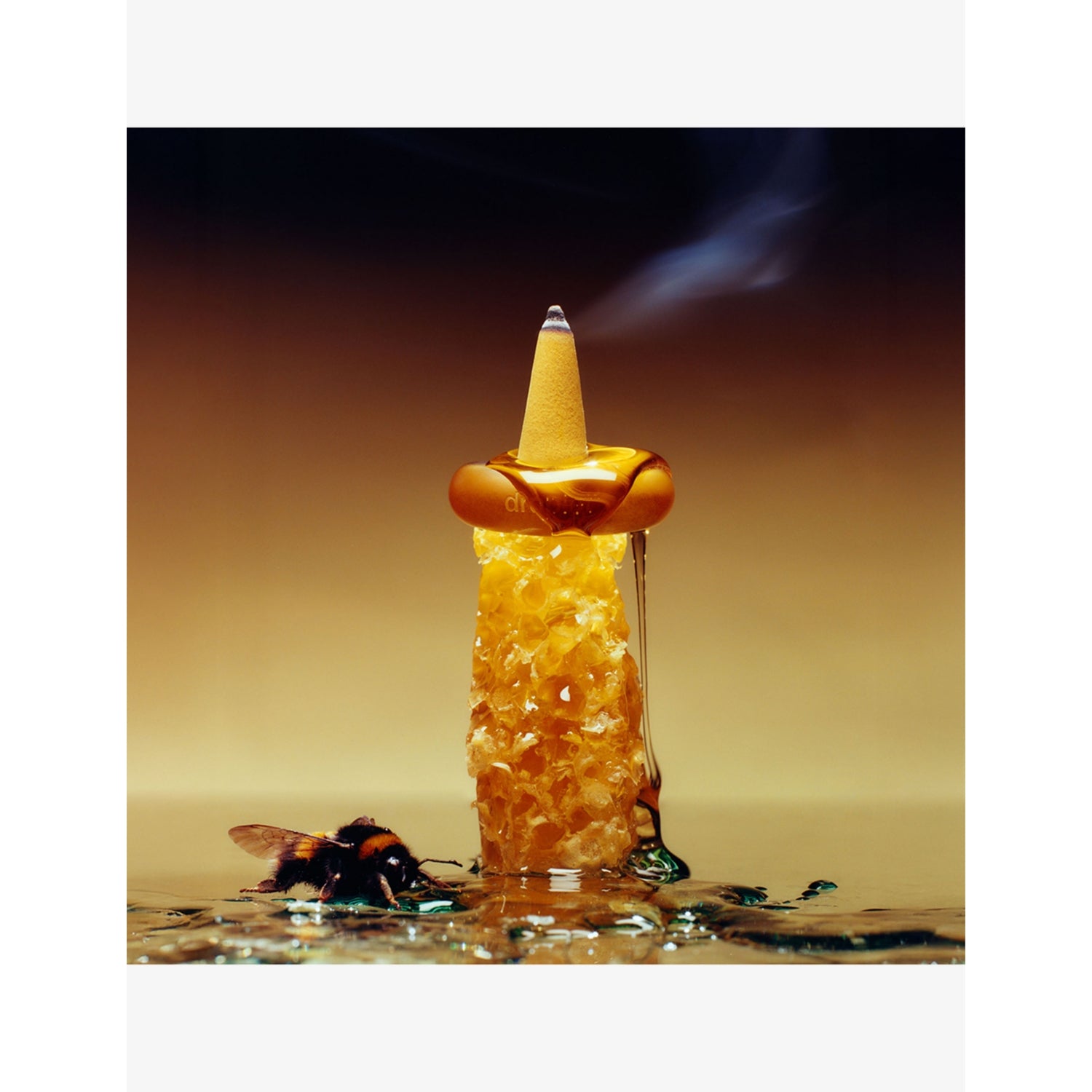 Mimosa incense droplets set of 26 with glass incense holder, UK version