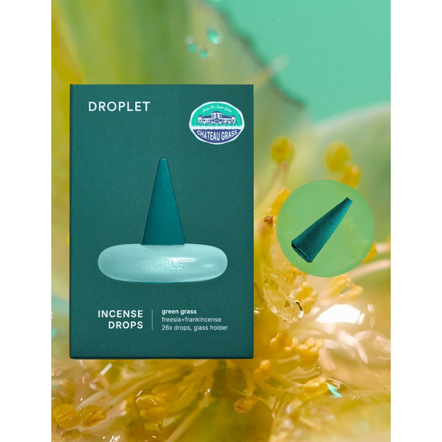 Gardenia incense droplet set of 26 - British product
