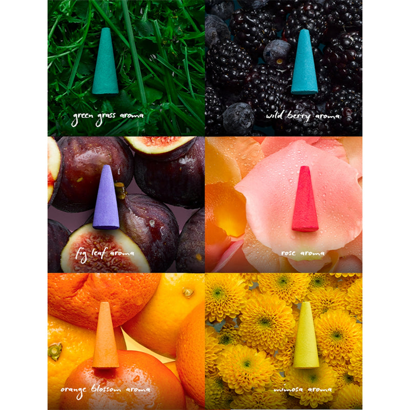 Incense droplet variety set 48 pieces with six scents - British product